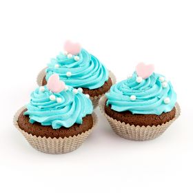 <strong>Mufin smerfowy o smaku bananowym (minimalne zamówienie 6 szt.)</strong>Słodki stół