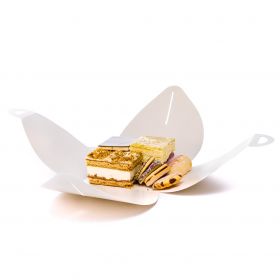 Kartonik weselny z ciastem 0.8kg "bombka"