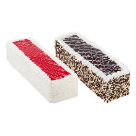 <strong>Torcik podłużny o różnych smakach</strong> Smaki tortów